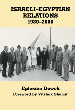 Ephraim Dowek Israeli-Egyptian Relations, 1980-2000