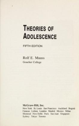 Rolf Eduard Helmut Muuss - Theories of Adolescence