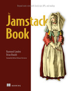 inside front cover The Jamstack Book Beyond static sites with JavaScript - photo 1