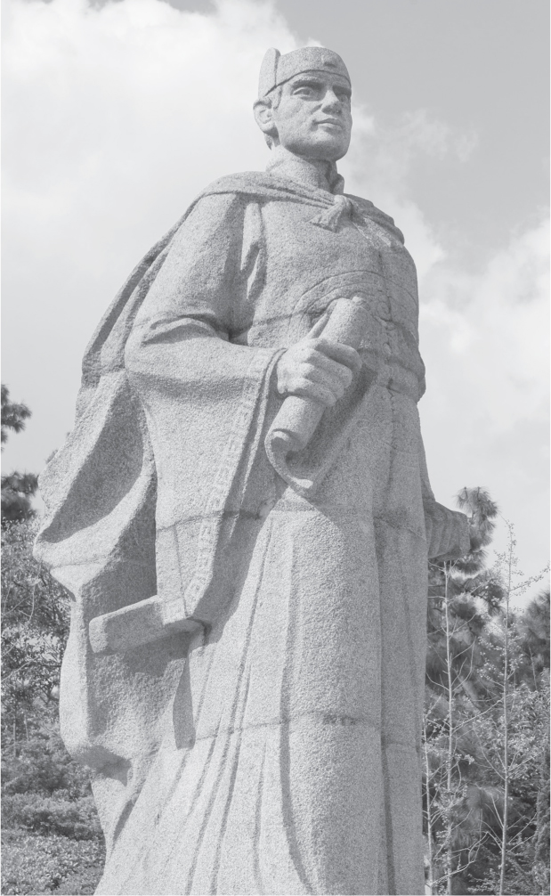 Monumental statue of Zheng He at Zheng He Park a prominent historical site in - photo 6