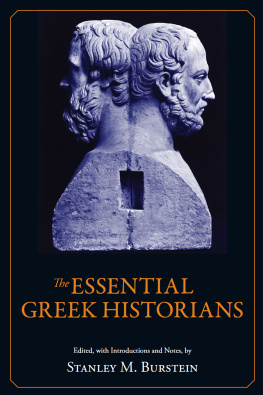 Stanley Burstein The Essential Greek Historians