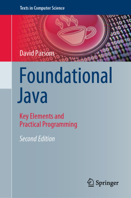 David Parsons Foundational Java: Key Elements and Practical Programming, 2nd Edition