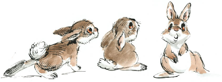 Character studies for Thumper in Bambi by Mel Shaw Courtesy Rick Shaw and - photo 6