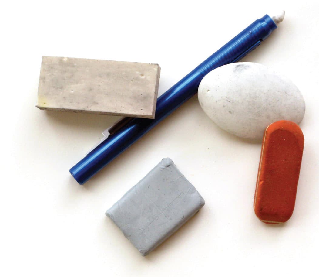 Erasers There are several types of art erasers Plastic erasers are useful for - photo 8