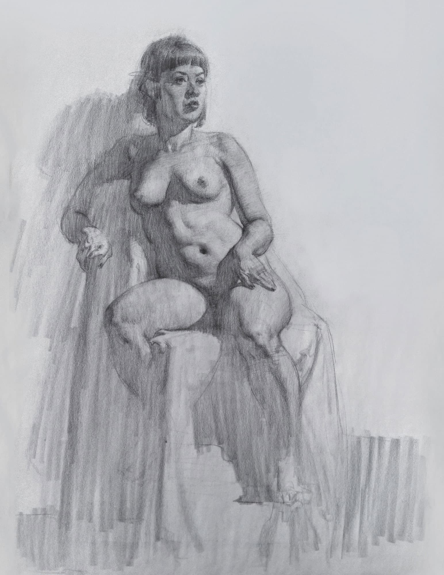 A two-hour figure drawing from life Pastel on newsprint The Structure of a - photo 6