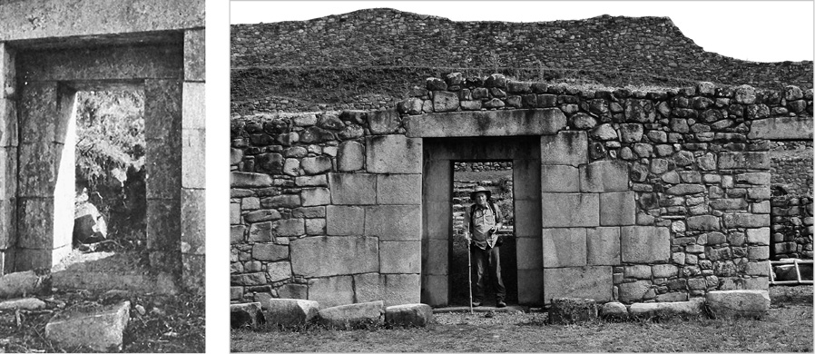 An optical illusion built into the central doorway at the palace of Vitcos as - photo 17