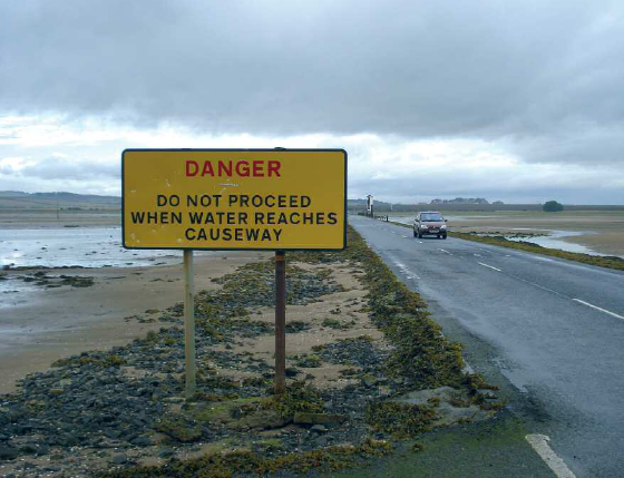 The causeway to Lindisfarne on the northeast coast of England Note the refuge - photo 7