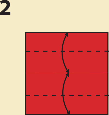 Carefully fold the bottom edge to the crease line and unfold Repeat with the - photo 21