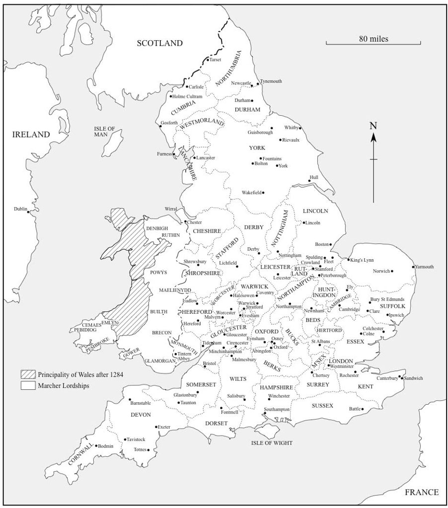 Map 2 Wales and England after 1284 Spencer Dimmock is an Honorary Associate - photo 4