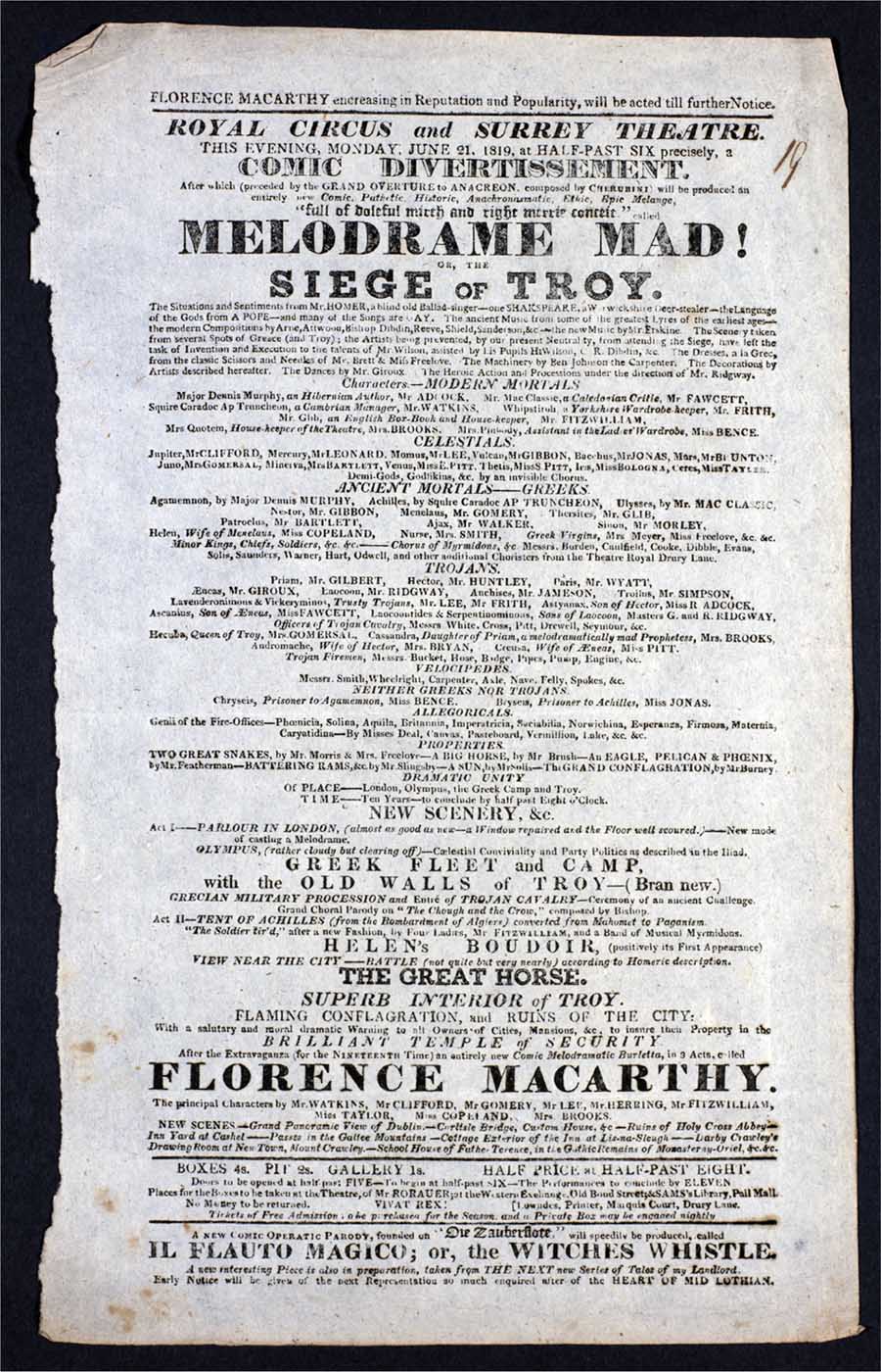 Figure 1 Playbill of Thomas Dibdins Melodrama Mad at the Surrey Theatre 1819 - photo 4