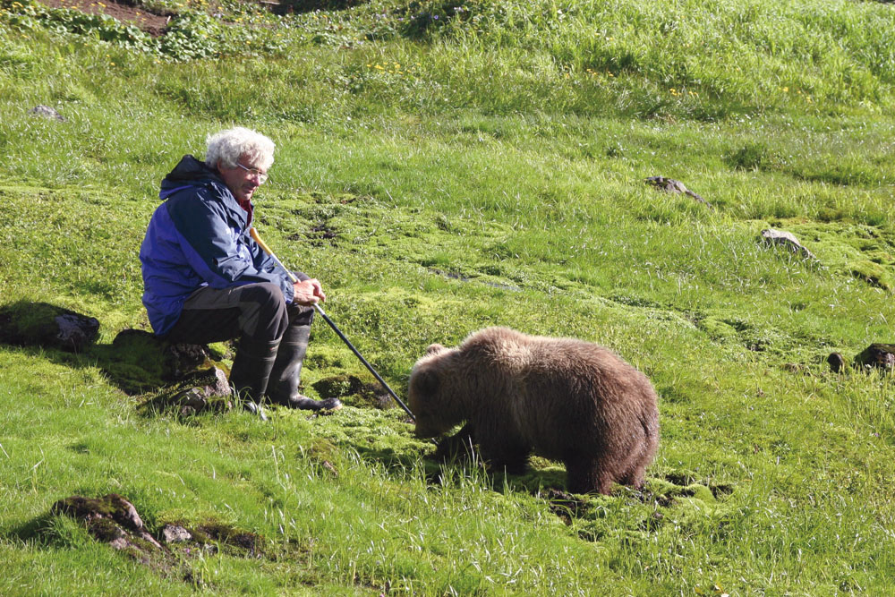 Charlie on walk with cub in spring PHOTO JEFF TURNERRussian helicopter that - photo 22