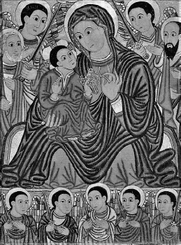 Figure 2 The centre panel of a 15th-century Ethiopian triptych depicting the - photo 6