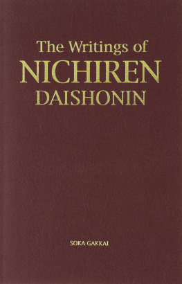 Nichiren Daishonin The Writings of Nichiren Daishonin, Volumes I & II