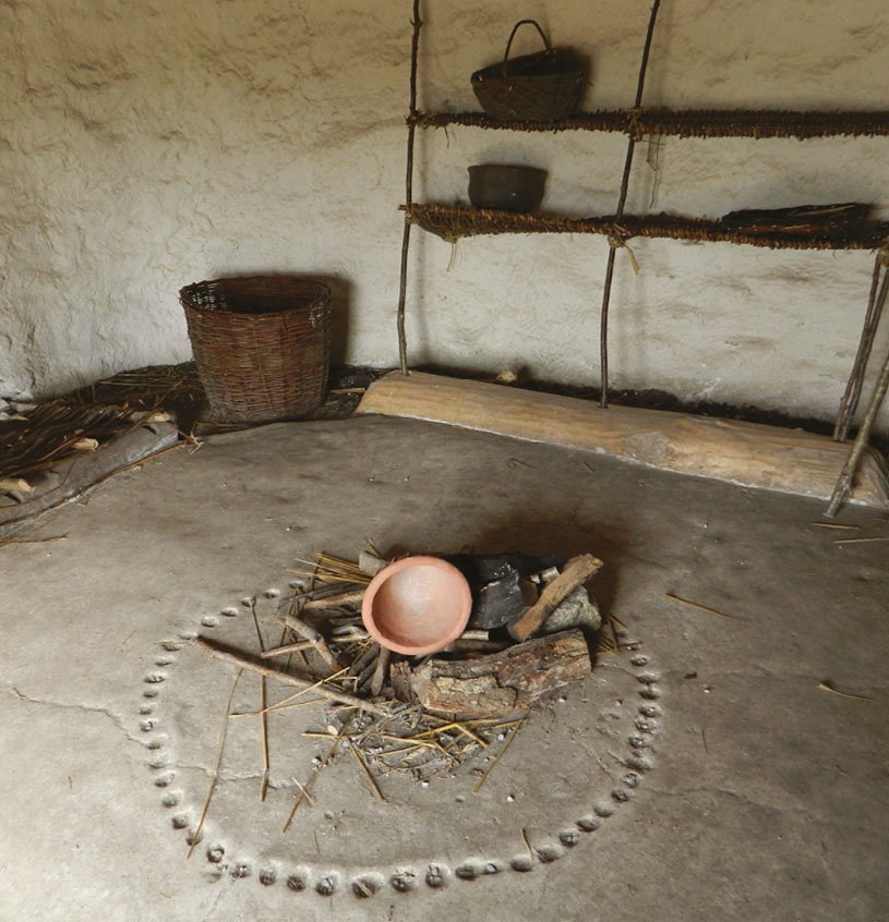 The rudimentary tools and goods found in roundhouses fabricated from wattle and - photo 8