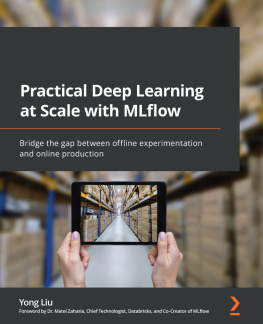 Yong Liu Practical Deep Learning at Scale with MLflow: Bridge the gap between offline experimentation and online production