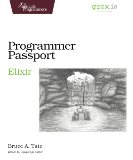 Bruce Tate Programmer Passport: Elixir