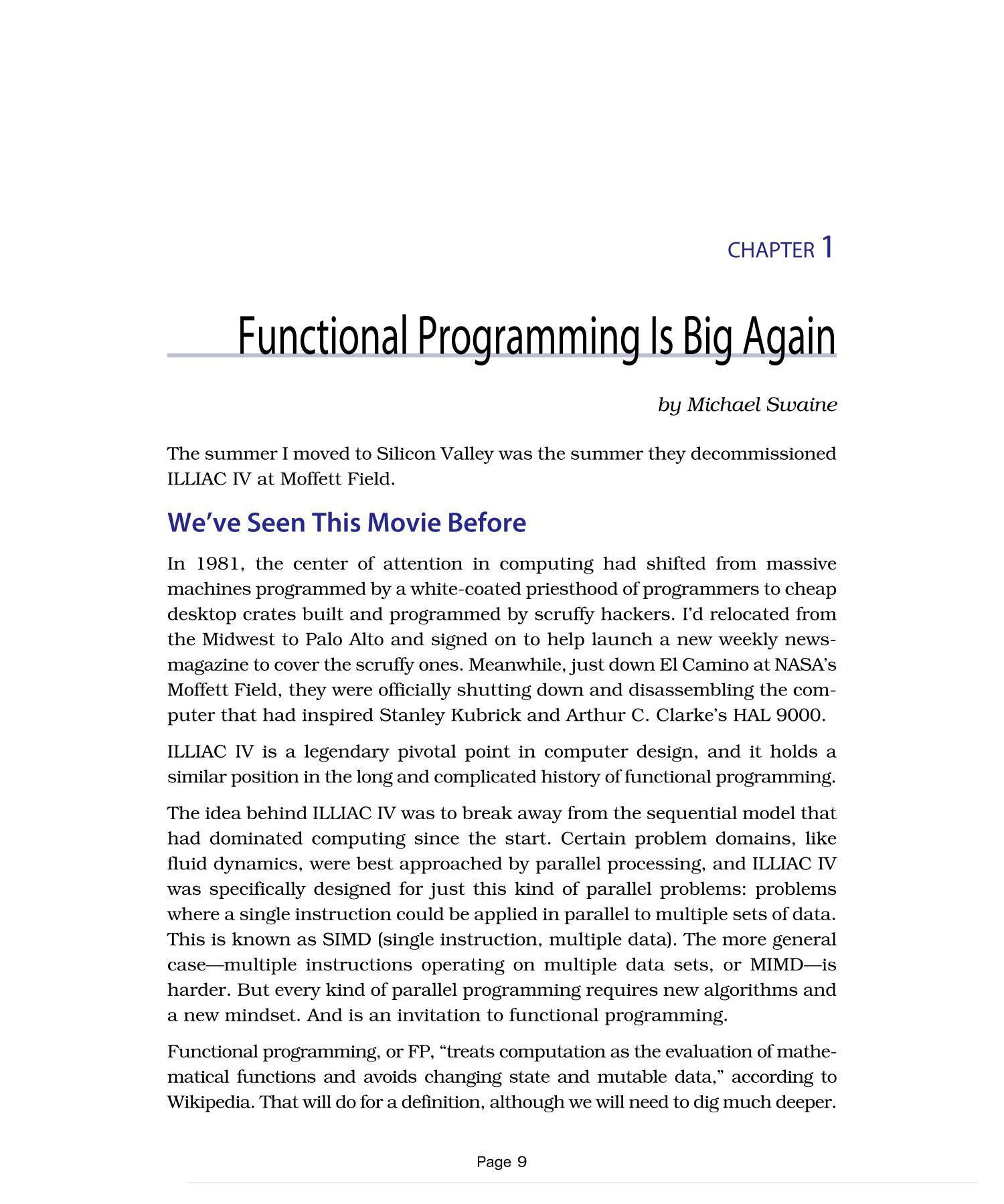 Functional Programming Discover The Distinct Strengths And Approaches Of Clojure Elixir Haskell Scala And Swift - photo 8