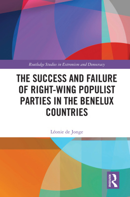 Léonie de Jonge - The Success and Failure of Right-Wing Populist Parties in the Benelux Countries