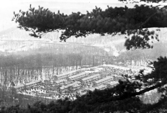 A rare winter view of the Devils Lake CCC camp taken from the top of the East - photo 3