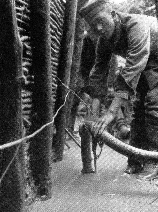 Pumping out a Forward Trench near the Fnf Wege Kreuz Winter 19151916 The - photo 21