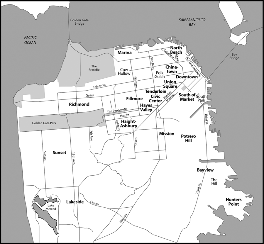 FIGURE 1 Map of San Francisco Credit Peter Anthamatten INTRODUCTION - photo 3