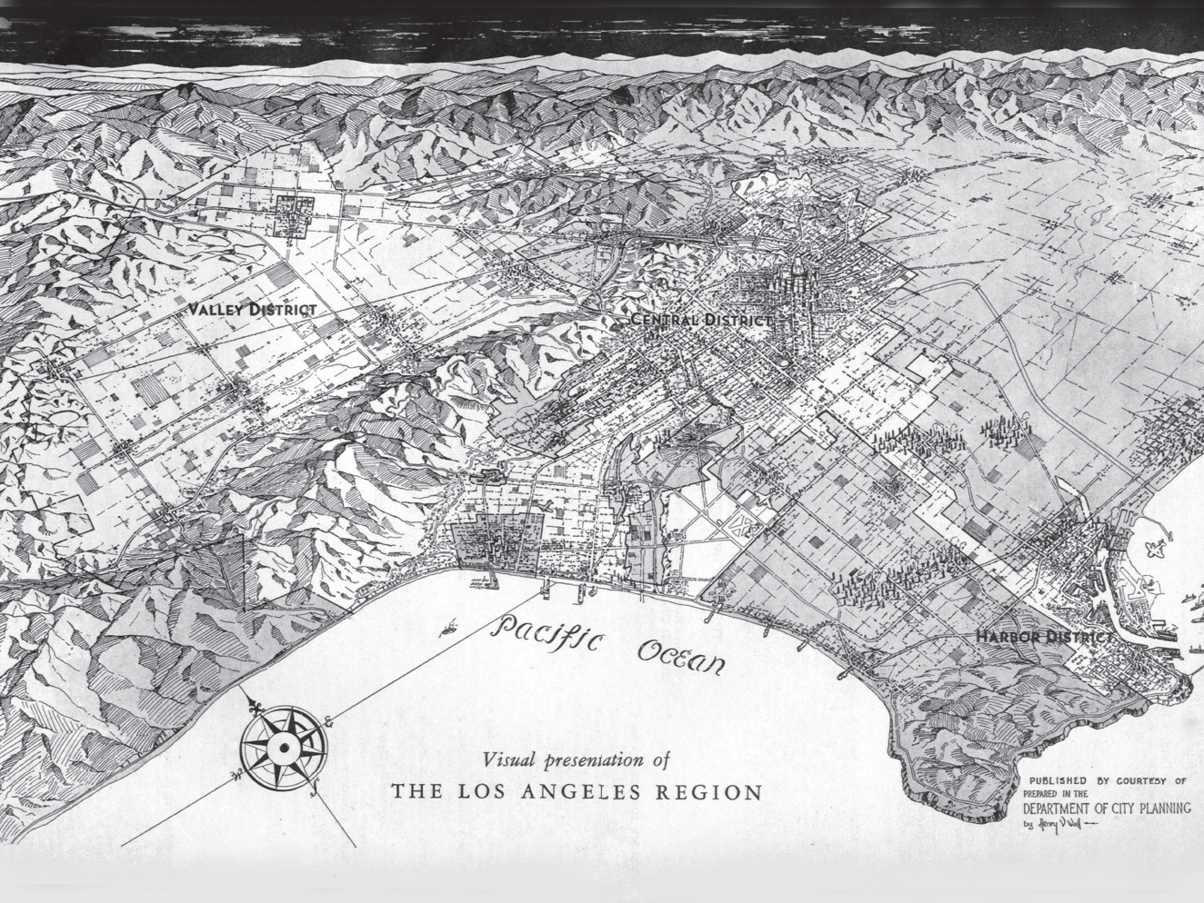 Los Angeles in 1946 before the completion of a single freeway Note the - photo 5