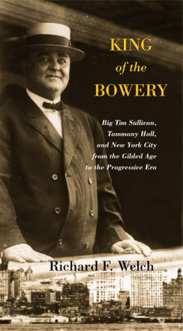 Richard F. Welch - King of the Bowery: Big Tim Sullivan, Tammany Hall, and New York City from the Gilded Age to the Progressive Era