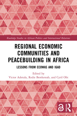 Victor Adetula - Regional Economic Communities and Peacebuilding in Africa