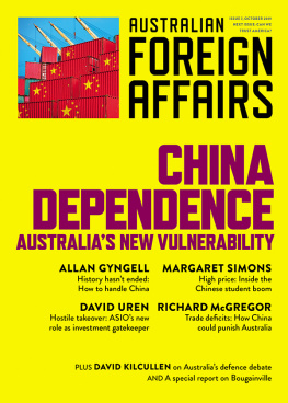 Jonathan Pearlman China Dependence: Australias New Vulnerability