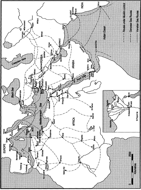 Map 1 Main trade routes and textile centres in the Arab world Mediaeval and - photo 3