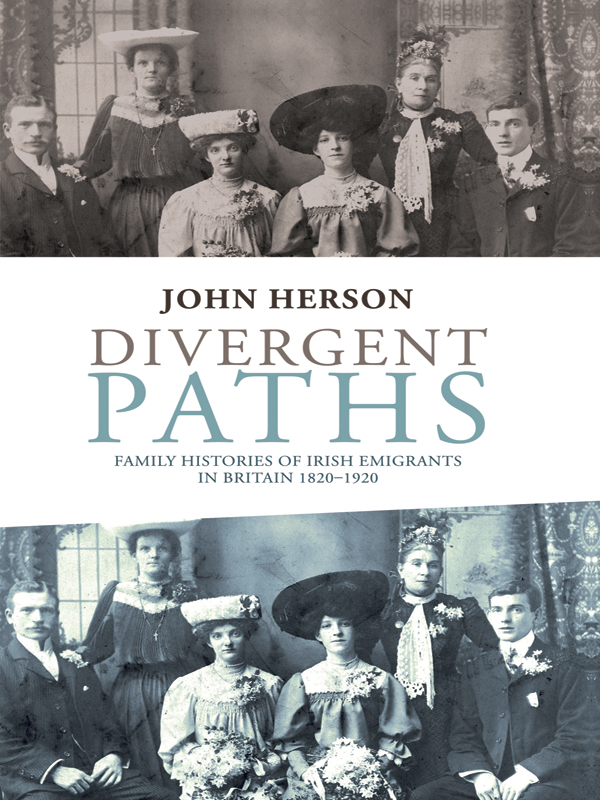 Divergent paths Divergent paths Family histories of Irish emigrants in - photo 1