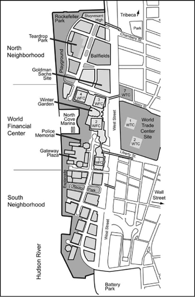 Map of Battery Park City Introduction LOWER MANHATTAN BROILED while Battery - photo 2