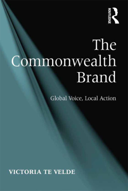 Victoria te Velde - The Commonwealth Brand: Global Voice, Local Action