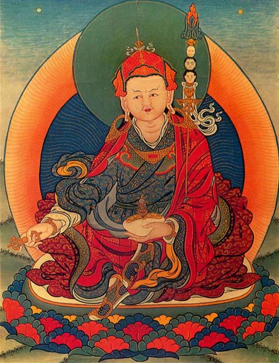 Padmasambhava sNang-srid zil-gnon Painting commissioned by Dudjom Rinpoche - photo 1