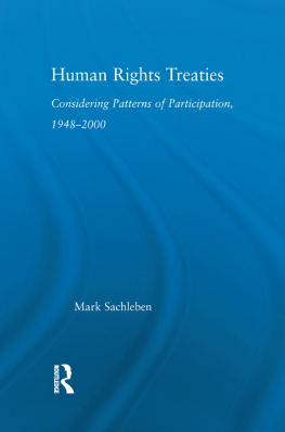 Mark Sachleben - Human Rights Treaties: Considering Patterns of Participation, 1948-2000