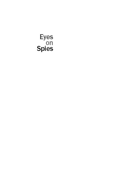 Eyes on Spies Congress and the United States Intelligence Community - image 1