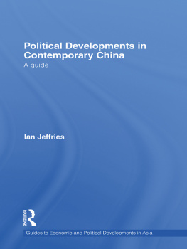 Ian Jeffries Political Developments in Contemporary China: A Guide