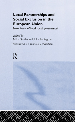 Mike Geddes - Local Partnership and Social Exclusion in the European Union: New Forms of Local Social Governance?