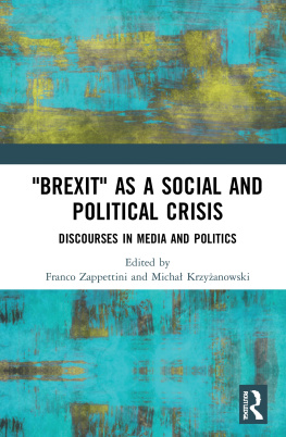 Franco Zappettini - Brexit as a Social and Political Crisis: Discourses in Media and Politics