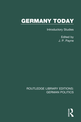 J. P. Payne - Germany Today: Introductory Studies