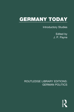 J. P. Payne Germany Today: Introductory Studies