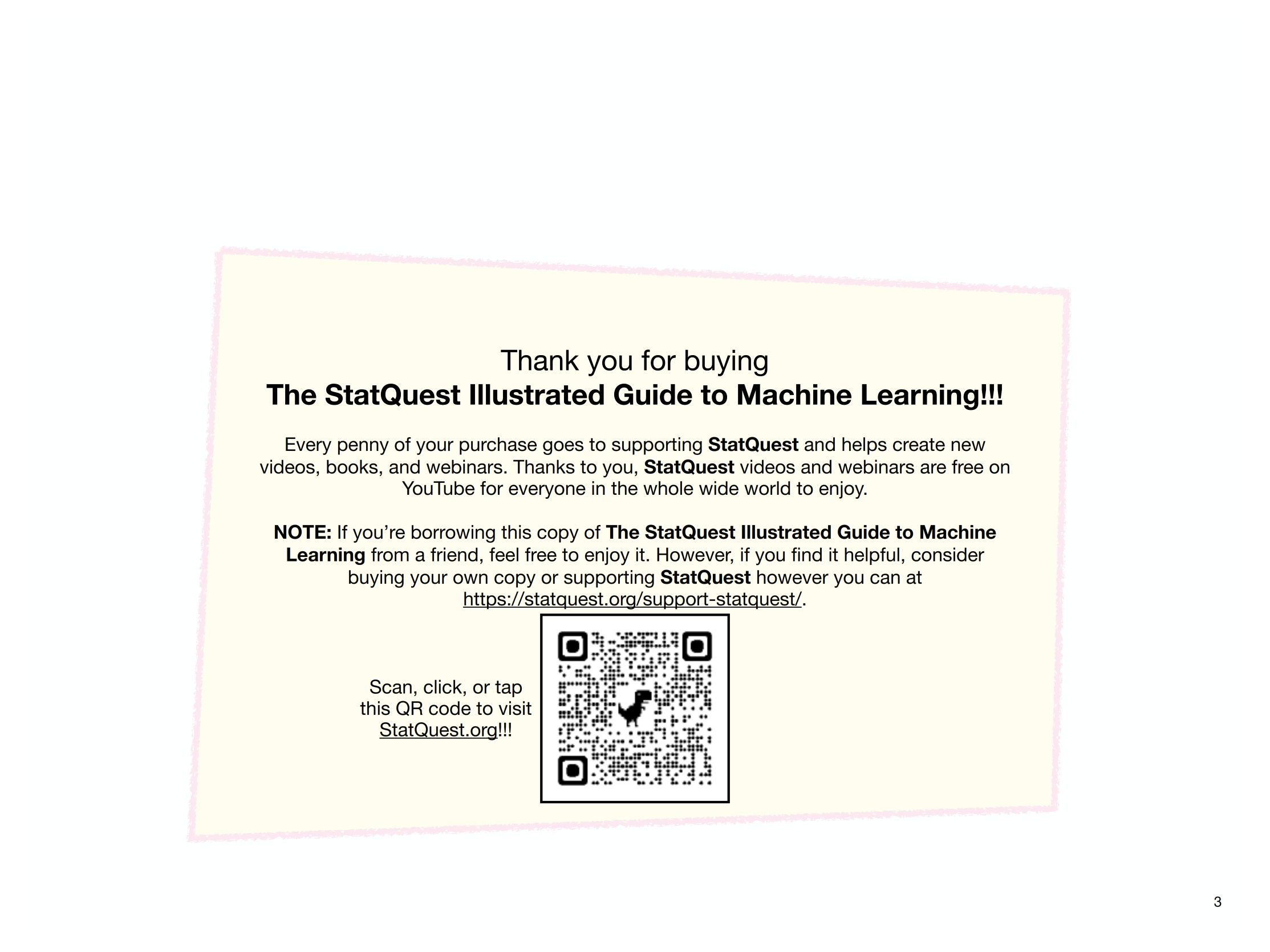 Thank you for buying The StatQuest Illustrated Guide to Machine Learning - photo 4