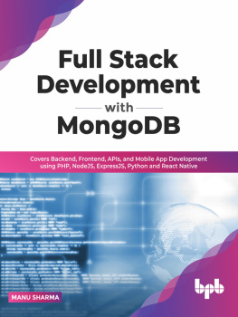 SHARMA Manu - Full Stack Development with MongoDB