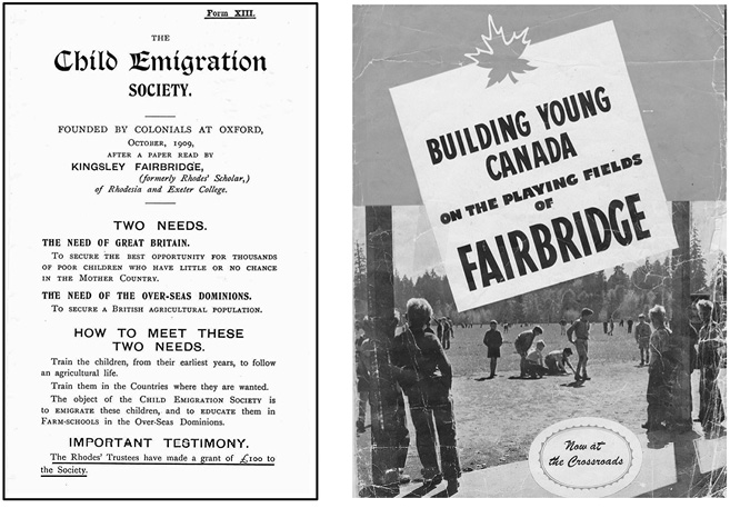 Child emigration pamphlet circa 1910 and Building Young Canada on the Playing - photo 6