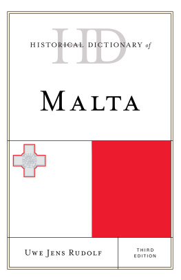 Uwe Jens Rudolf - Historical Dictionary of Malta