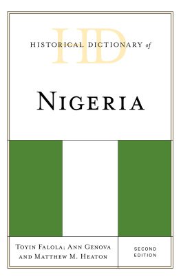 Toyin Falola - Historical Dictionary of Nigeria