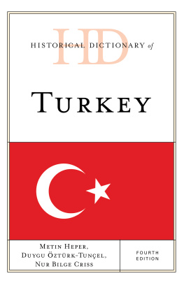 Metin Heper - Historical Dictionary of Turkey