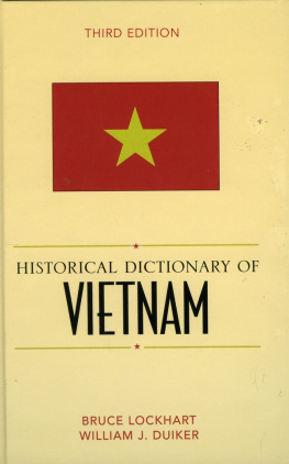 Bruce M. Lockhart Historical Dictionary of Vietnam