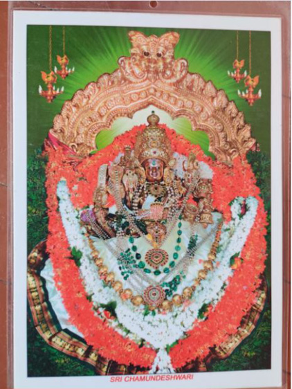 Kalyan bought this picture of Chamunda Devi on his visit to the temple - photo 4