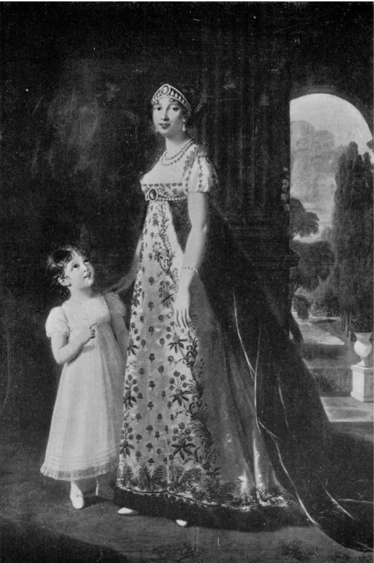 CAROLINE BONAPARTE QUEEN OF NAPLES AND HER ELDER DAUGHTER PRINCESSE MARIA - photo 3